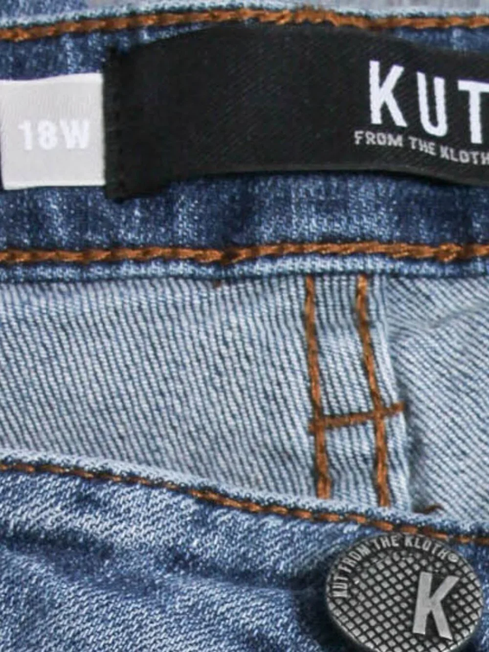 KUT From The Kloth Reese Ankle Straight Leg Jeans Women’s 18W Distressed